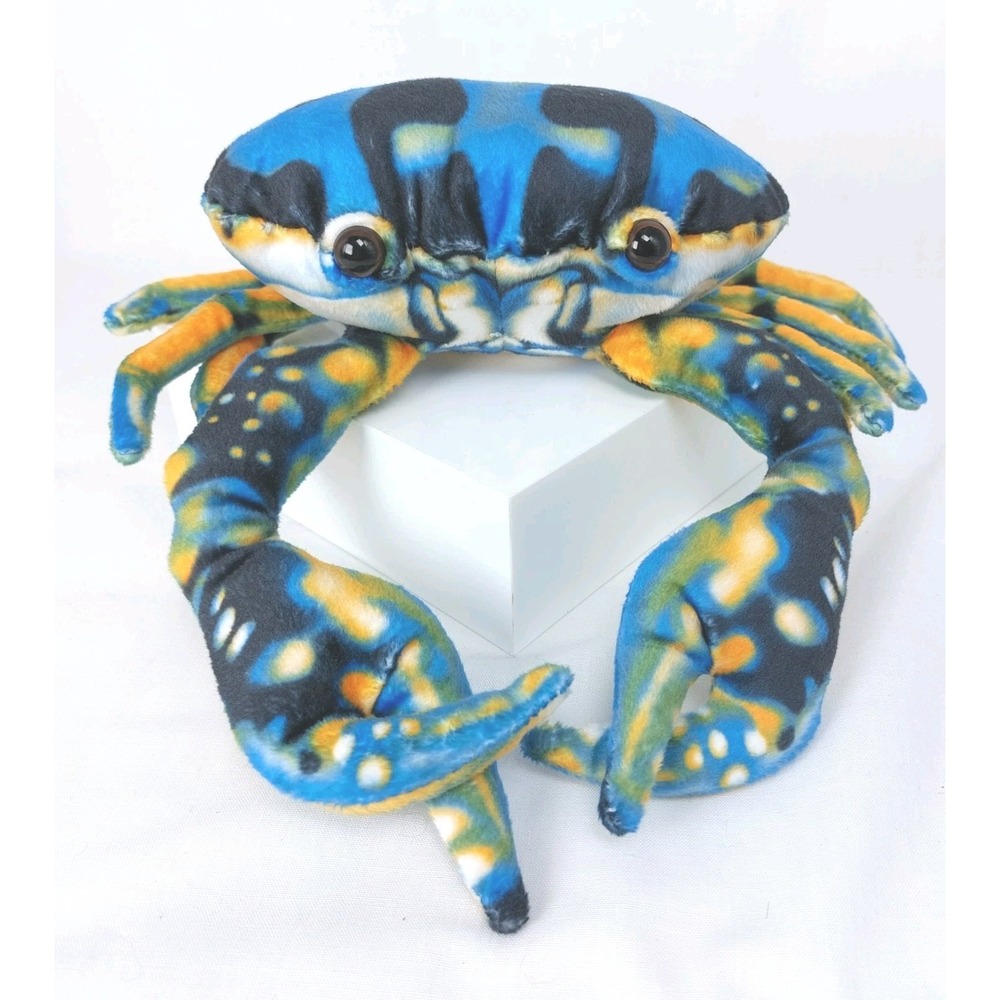 Fiesta Blue Crab Realistic Plush Stuffed‎ Animal 6"